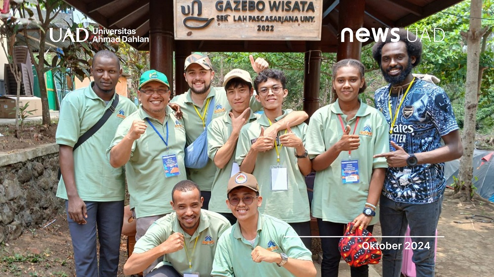 Angga Pranata, mahasiswa Ilmu Komunikasi Universitas Ahmad Dahlan (UAD) saat ikuti  outbound ADYC di Kulon Progo 