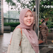 Asna Adira Finan, Mahasiswa Fisika Universitas Ahmad Dahlan (UAD) Penerima Beasiswa BARISTA BRIN 2024 (Dok. Rini)