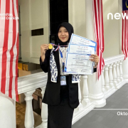 Dewi Aryanti, Mahasiswa Universitas Ahmad Dahlan (UAD) Raih Prestasi di International Youth Excursion Network di Malaysia (Dok. Nafisah)