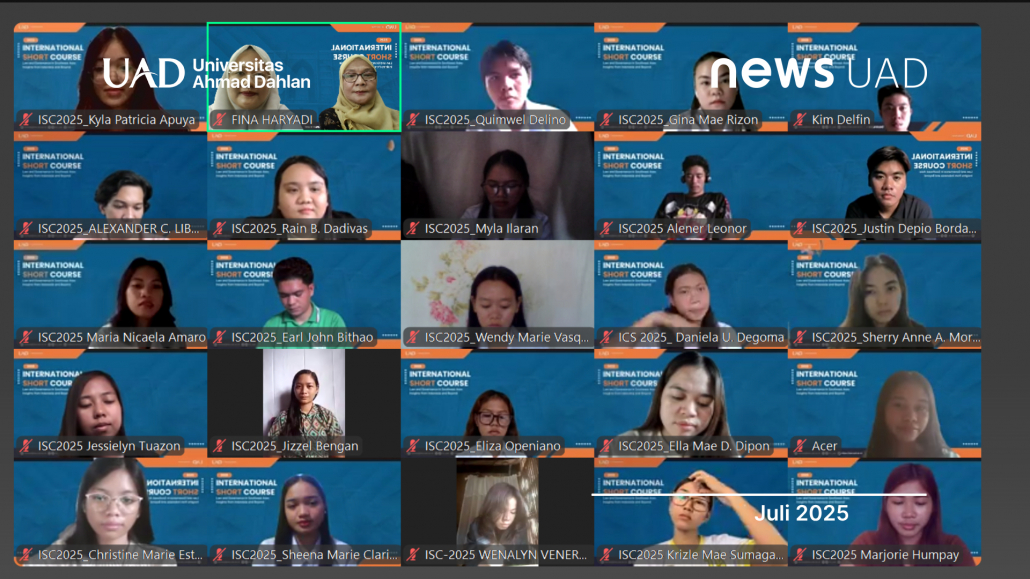 Fakultas Hukum UAD Adakan Kegiatan International Short Course 2025
