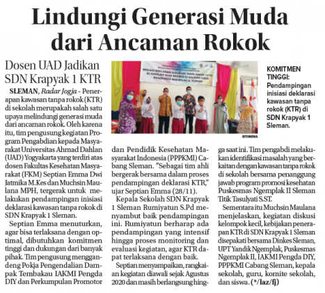 Lindungi Generasi Muda Dari Ancaman Rokok News Portal Of Universitas Ahmad Dahlan