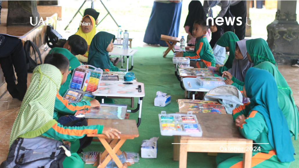 Lomba Menggambar, Rangkaian Lokakarya PPK Ormawa HMPS Fisika Universitas Ahmad Dahlan (UAD) di Pagerharjo (Dok. PPKO HMPS Fisika)