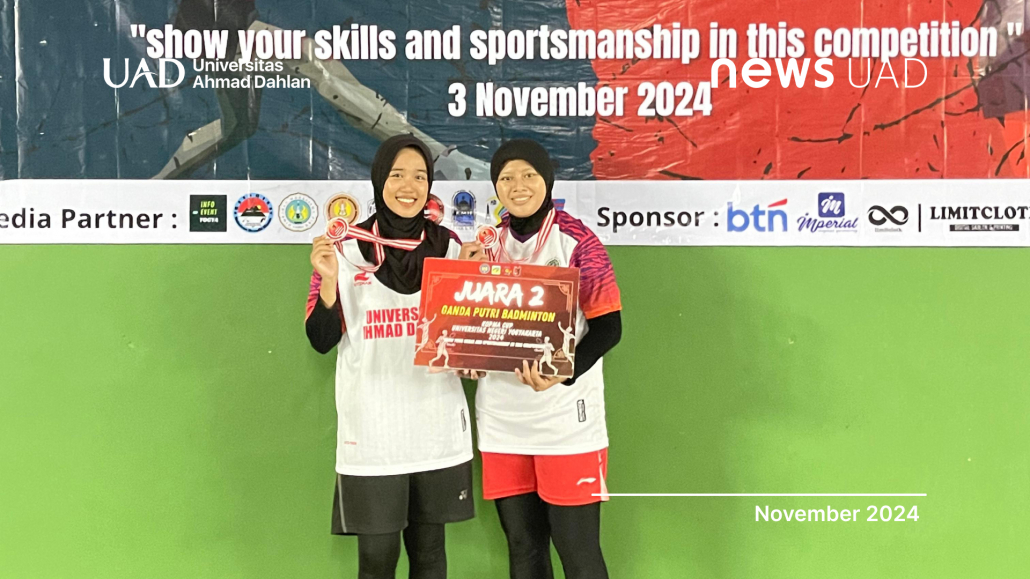 Putri dan Salsabila, Mahasiswi Universitas Ahmad Dahlan (UAD) Raih Juara di KOPMA UNY CUP 2024 (Dok. Nafisah)