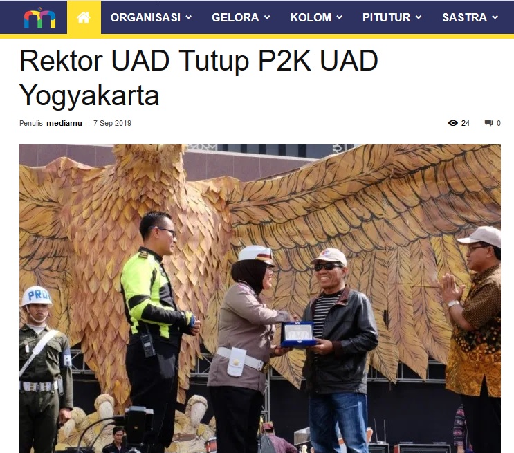 Rektor UAD Tutup P2K UAD Yogyakarta