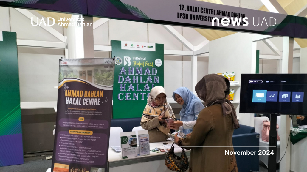 Stan Halal Center Universitas Ahmad Dahlan (UAD) Pada Kegiatan SiBakul Halal Fest 2024 (Dok. Rini)