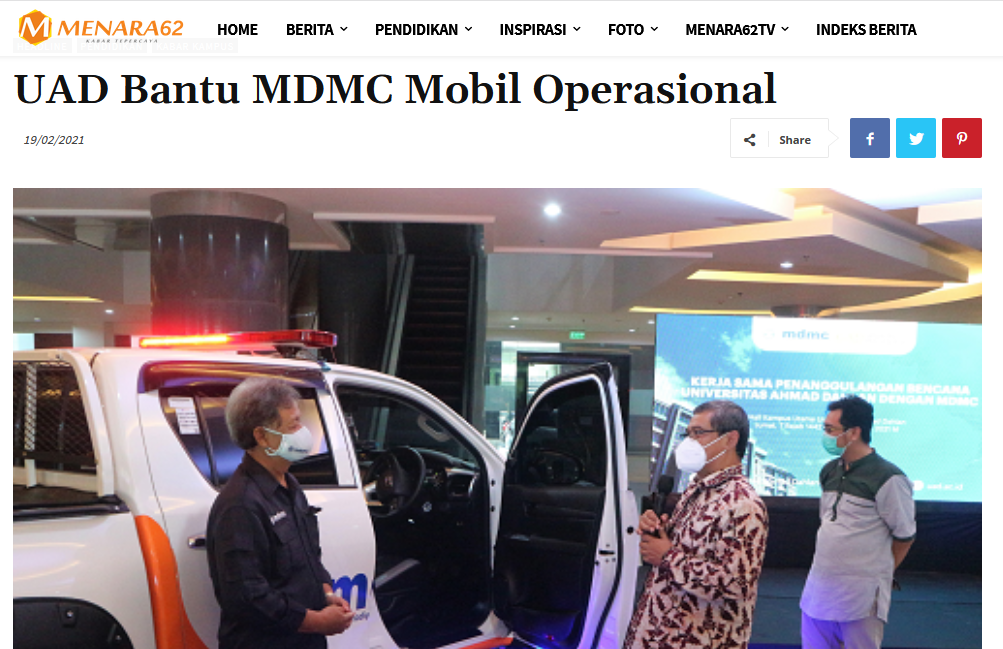 UAD Bantu MDMC Mobil Operasional
