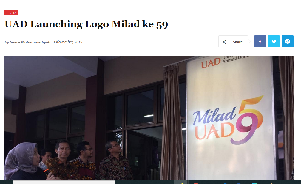 UAD Launching Logo Milad ke 59