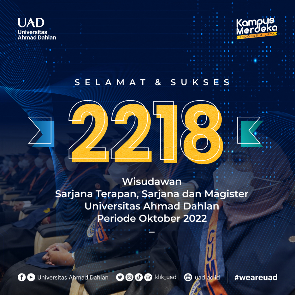 2.218 Mahasiswa UAD Ikuti Wisuda Periode Oktober 2022